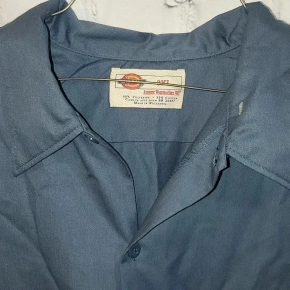 Relaxed Fit Short Sleeve Work Shirt, Charcoal Gray NWOT - Picture 6 of 7